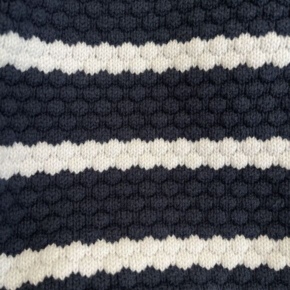 Esprit Preppy Striped Sweater Womens L Nautical Bobble Textured Crew Pullover - Picture 4 of 10